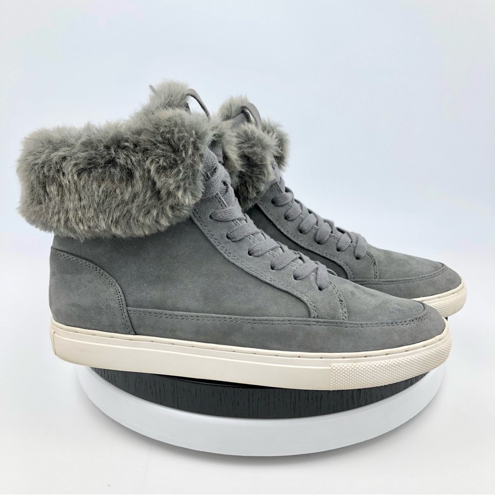 Gianni Bini Shoes Women’s Size 7 Gray Fur Lined Ankle Boots